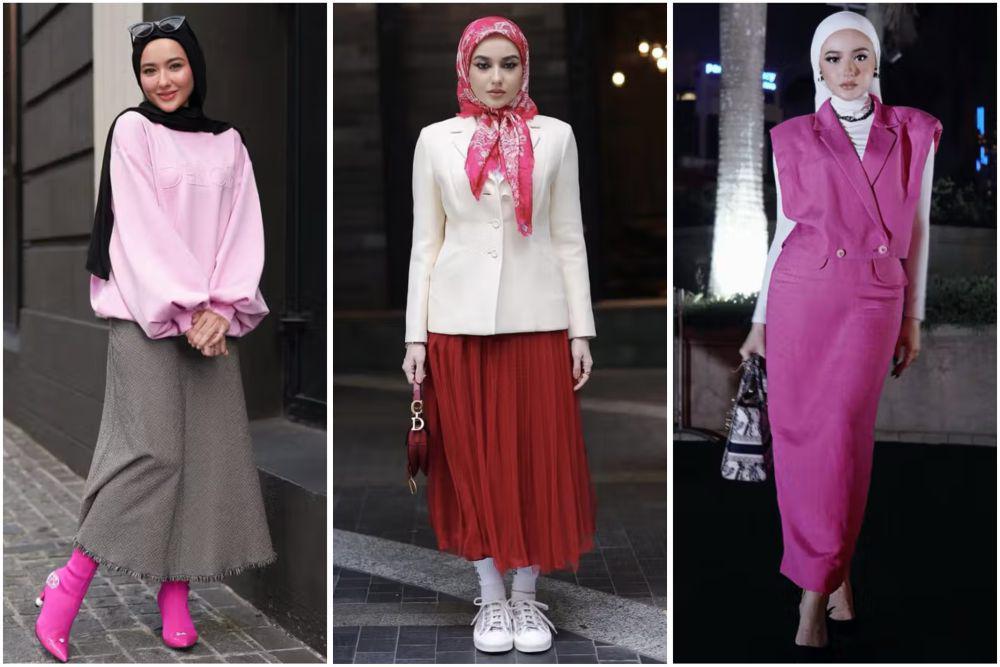 8 Ide OOTD Hijab Playful ala Hannah Delisha, Look-nya Manis!