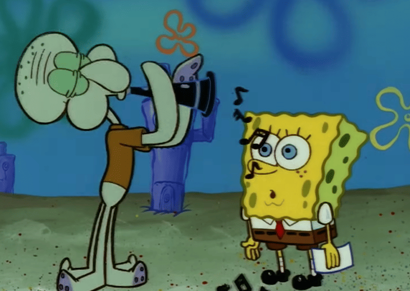 cuplikan SpongeBob tidak mengerti seni (dok. Nickelodeon/Spongebob Squarepants)