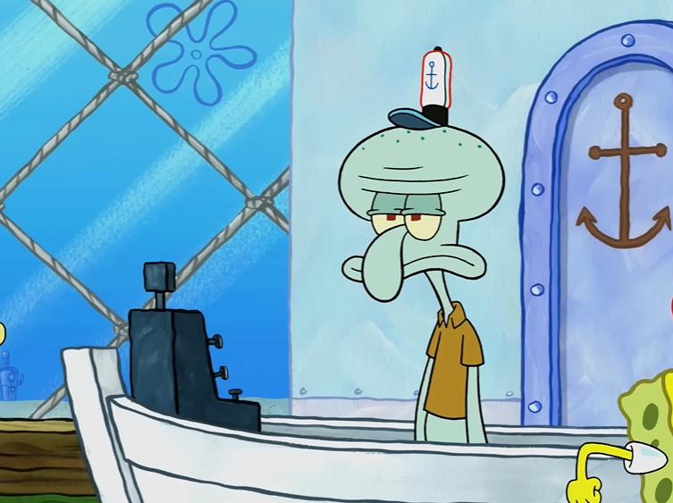 Kenapa Squidward Tetap Bekerja di Krusty Krab meski Sengsara?
