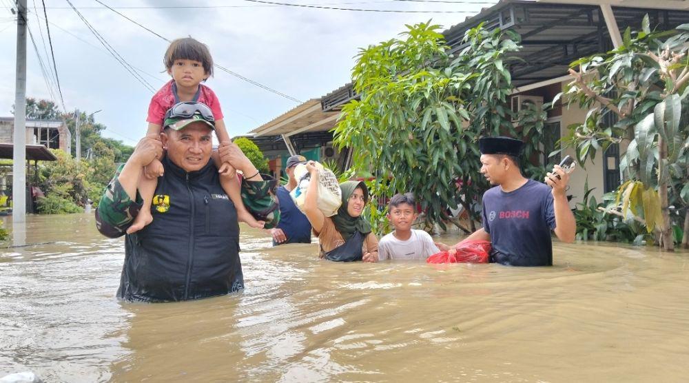 Kodam Jaya Kerahkan 3.000 Prajurit Bantu Tangani Banjir Jabodetabek