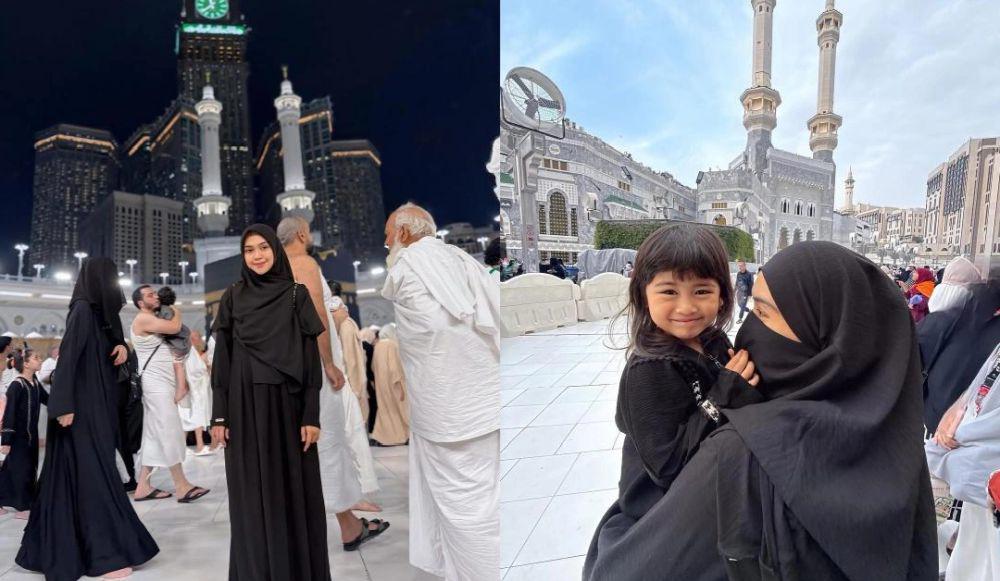 7 Potret Moana dan Ria Ricis Umrah saat Ramadan