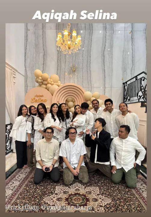 akikah anak pertama Mahalini dan Rizky Febian (Instagram.com/mahaliniraharja)