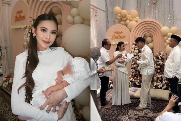 7 Potret Akikah Baby Selina, Anak Pertama Mahalini dan Rizky Febian