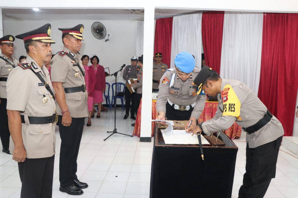 9 Pejabat Utama di Polres Karangasem Dimutasi