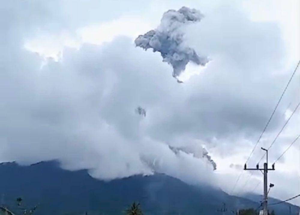 Erupsi Gunung Marapi (Foto: PGA Marapi)