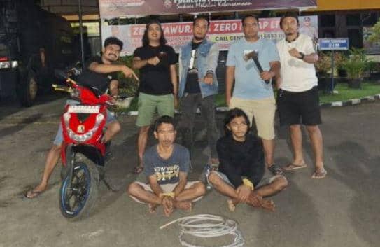 Curi Kabel Tower, 2 Pemuda di Padang Dibekuk Polisi