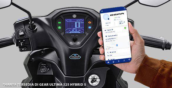 Ilustrasi Penggunaan Y-Connect di Yamaha Gear Ultima 125 Hybrid S (yamaha-motor.co.id)