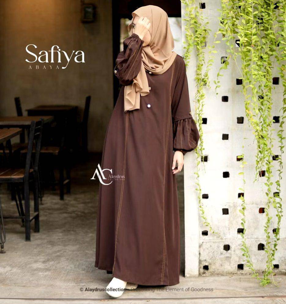 Gamis cokelat mahogany (shopee.id/Alaydrus Collection Official Store)