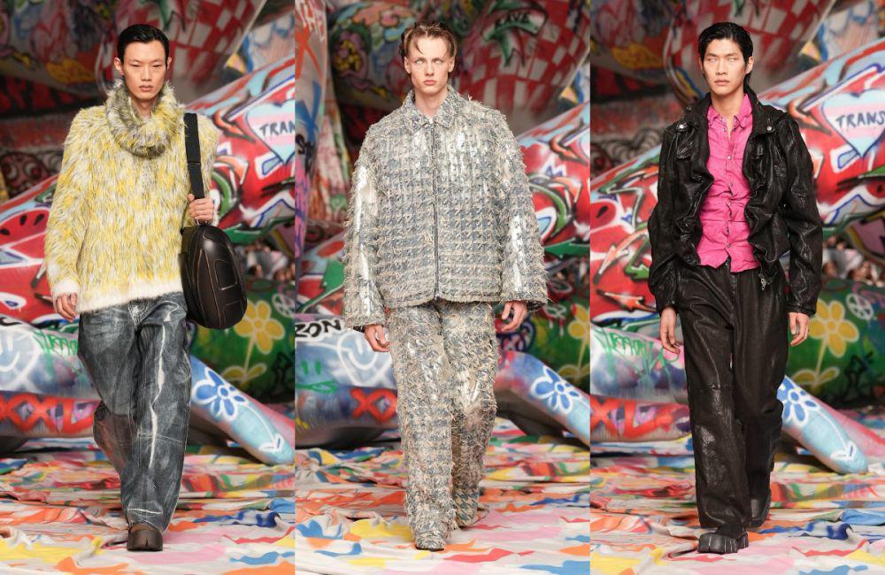 11 Koleksi Diesel di Milan Fashion Week FW25, Bold dan Nyentrik!