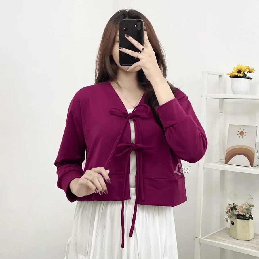 Lea Outer Burgundry (shopee.co.id/Lea Store)