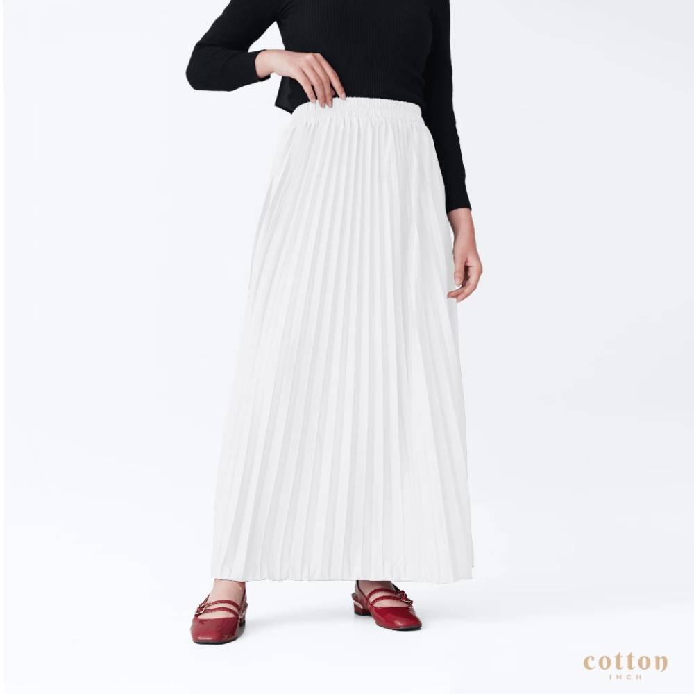 Ilustrasi Rok putih (Shopee.co.id/Cotton Inch)