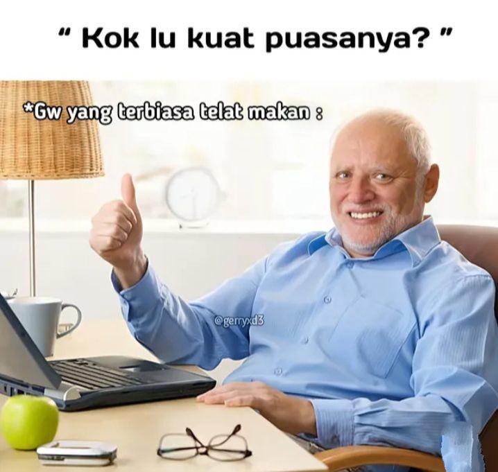 meme kuat puasa (instagram.com/gerryxd3)