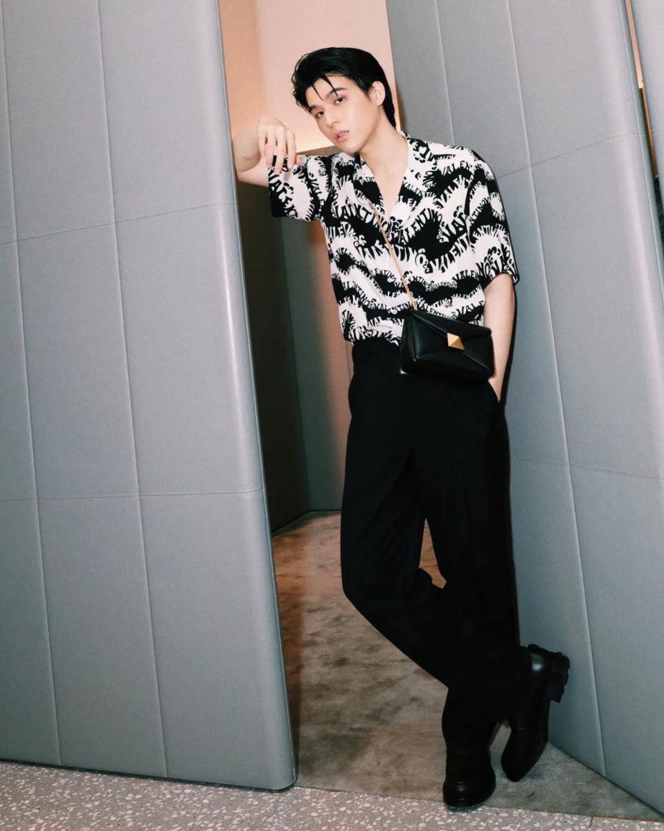 outfit kemeja vintage ala Sky Wongravee (instagram.com/skywongravee)