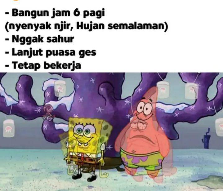 meme pegawai saat Ramadan (instagram.com/pos.total)