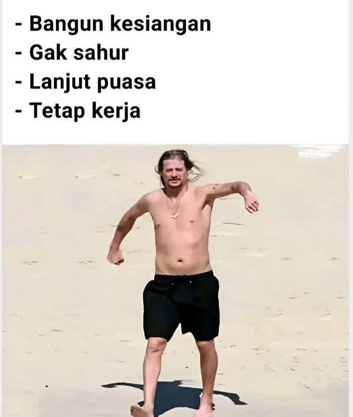 meme pegawai saat Ramadan (instagram.com/lawakscience)