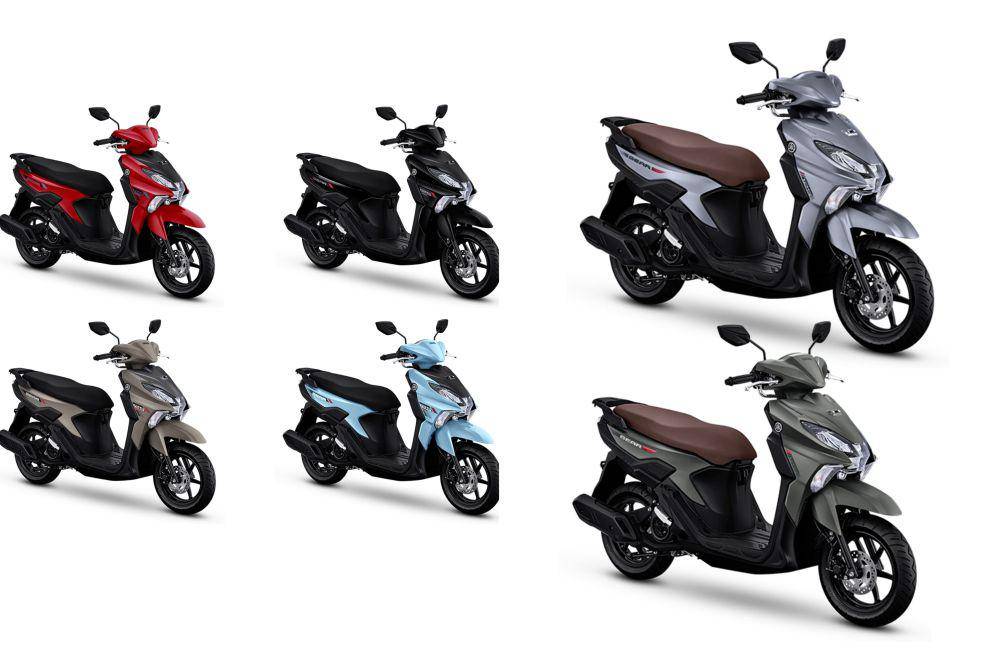 Pilihan Warna Yamaha Gear Ultima 125 Hybrid (kiri) dan Hybrid S (kanan) (yamaha-motor.co.id)