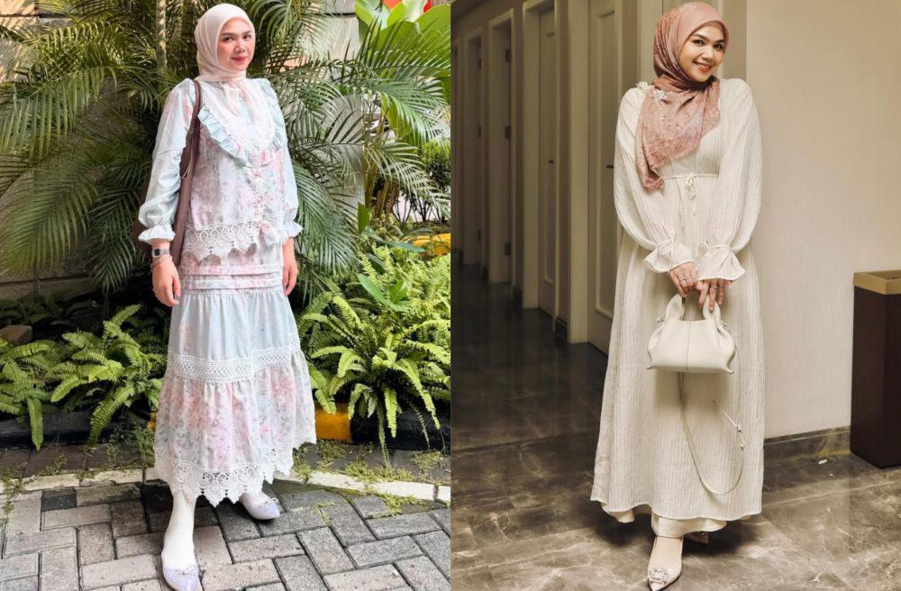 9 Referensi Outfit Bukber ala Alfi Siregar yang Cocok buat Mama Muda