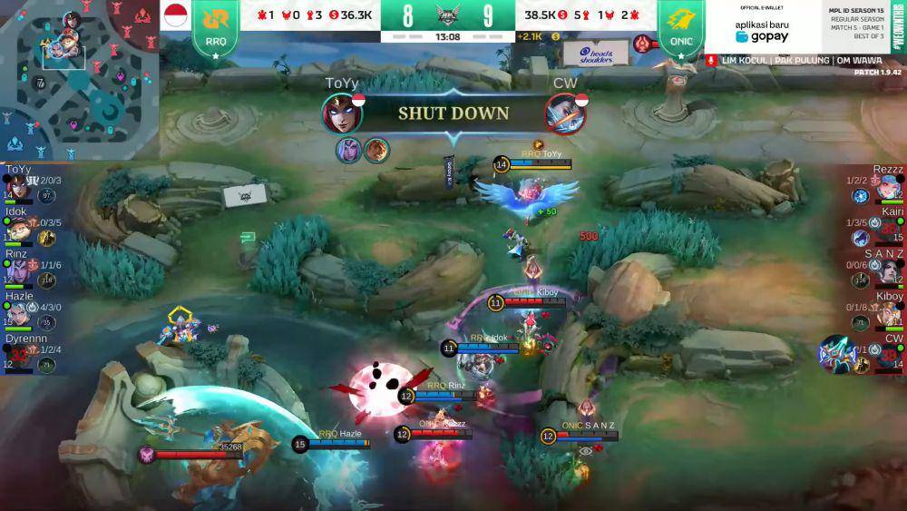 Gameplay Toyy dengan hero Irithel di game pertama (YouTube.com/MPL Indonesia)