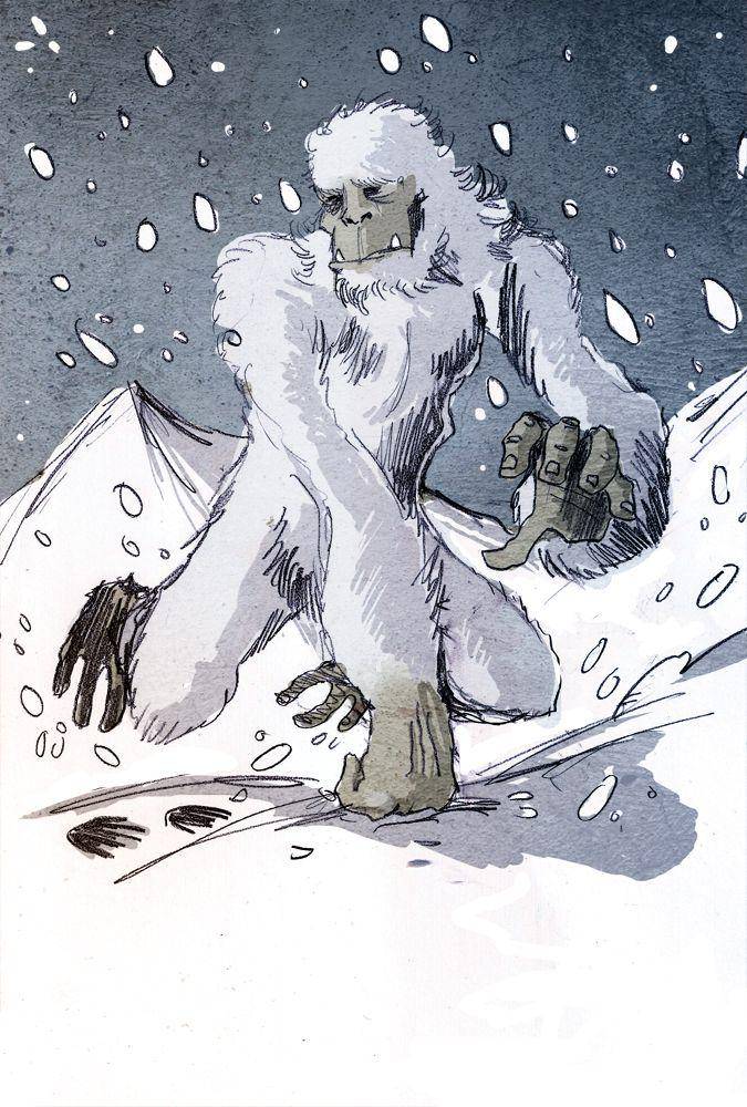 Ilustrasi Yeti (commons.wikimedia.org/Philippe Semeria)