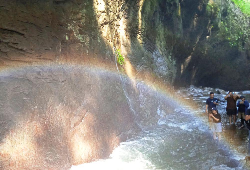 Pelangi di Curug Ibun, Majalengka (dok.pribadi/Gusti Nur Iwari
