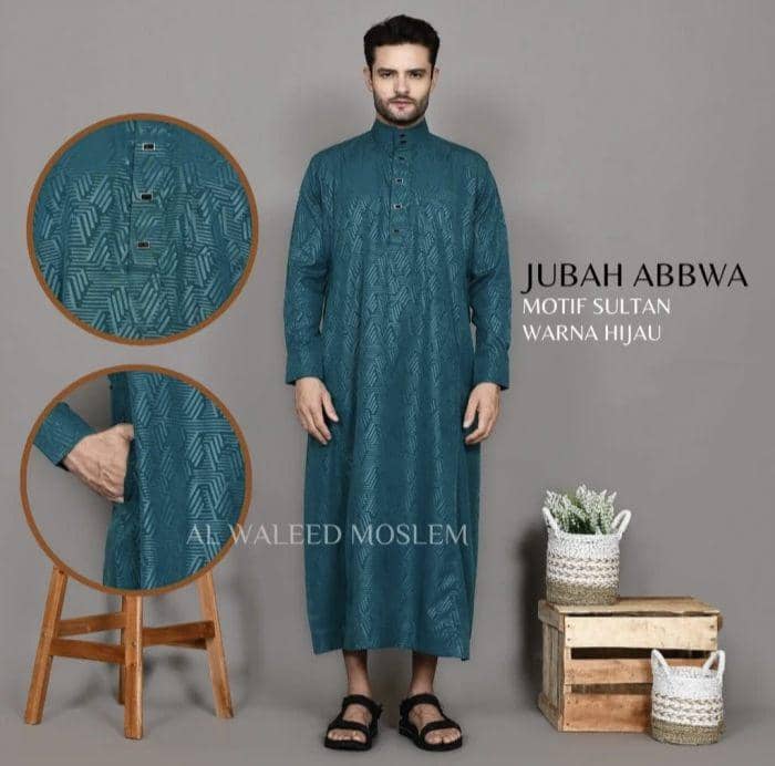 Al Waleed Moslem Jubah Abbwa (tokopedia.com/Sakha Tailor)