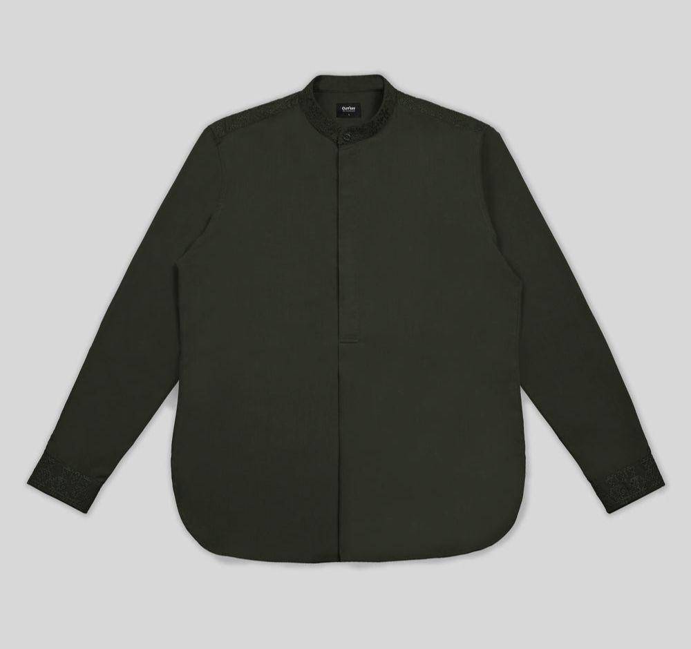 CUTOFF Ashraf Collarless Shirt (cutoff.id)