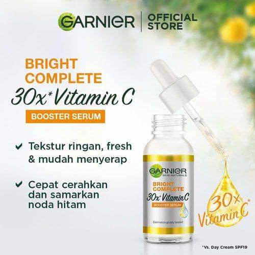Garnier Bright Complete Vitamin C 30X Booster Serum (garnier.co.id)