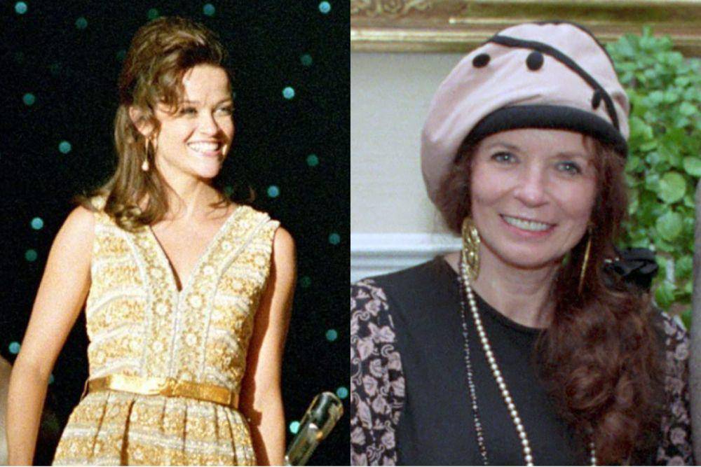 Reese Witherspoon dalam film Walk The Line dan June Carter Cash (dok. Fox 2000 Pictures/Walk The Line | commons.wikimedia.org/White House Photographic Collection)