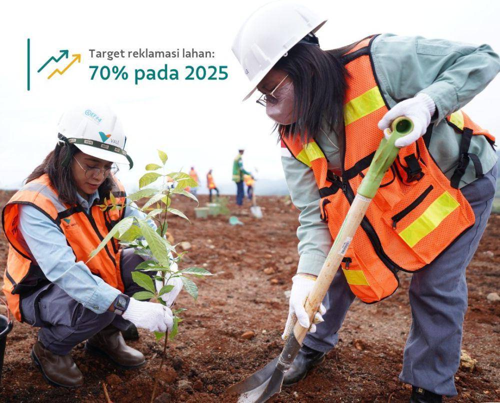 reklamasi dan rehabilitasi lahan pascatambang PT Vale Indonesia (instagram.com/ptvaleindonesia)