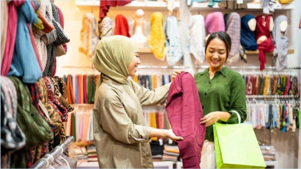 Ilustrasi butik pakaian muslim (megasyariah.co.id)