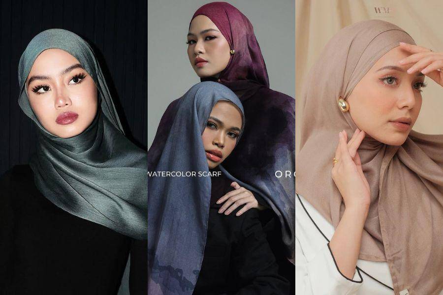 Tren Hijab Lebaran 2025  (shopee.co.id/WMD Fashion Official Shop | instagram.com/leu__official | instagram.com/lafiye)