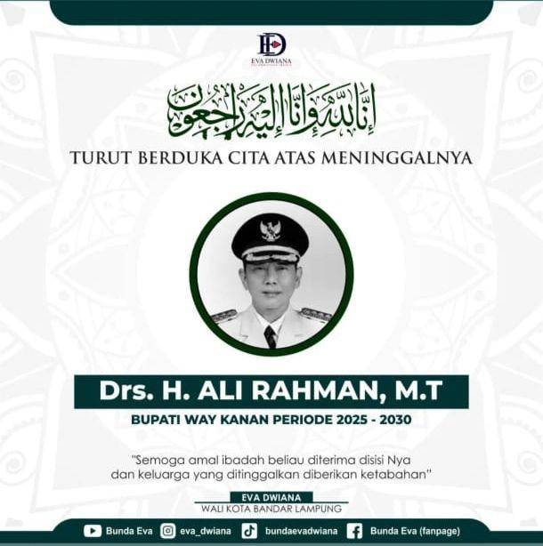Ucapan belasungkawa dari Walikota Bandar Lampung, Eva Dwiana di Instastory miliknya. (IDN Times/istimew)
