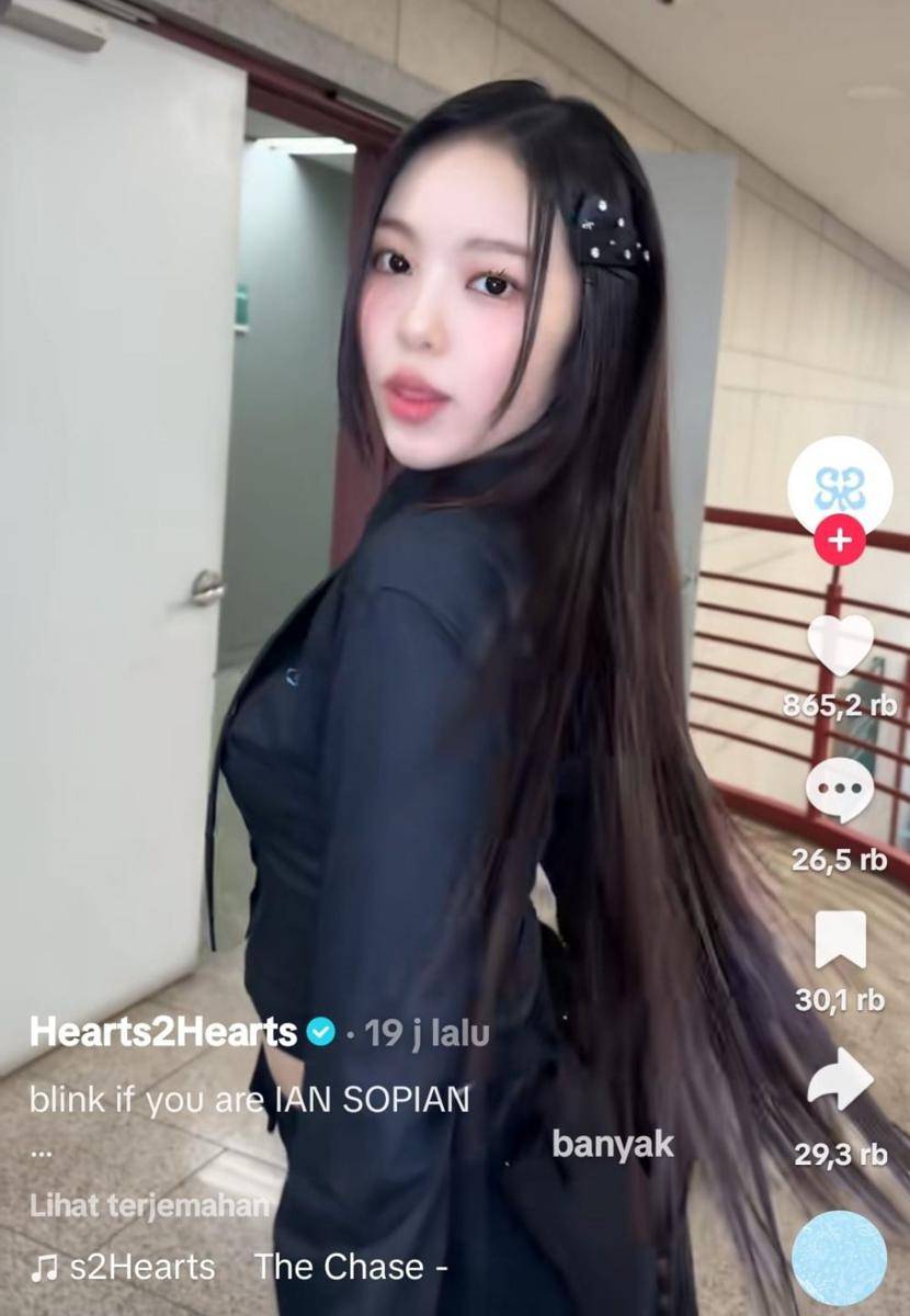 Ian Hearts2Hearts dapet plesetan nama Ian Sopian (tiktok.com/hearts2hearts)
