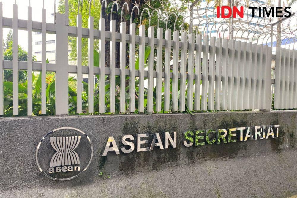 ilustrasi Sekretariat ASEAN (IDN Times/Marcheilla Ariesta)
