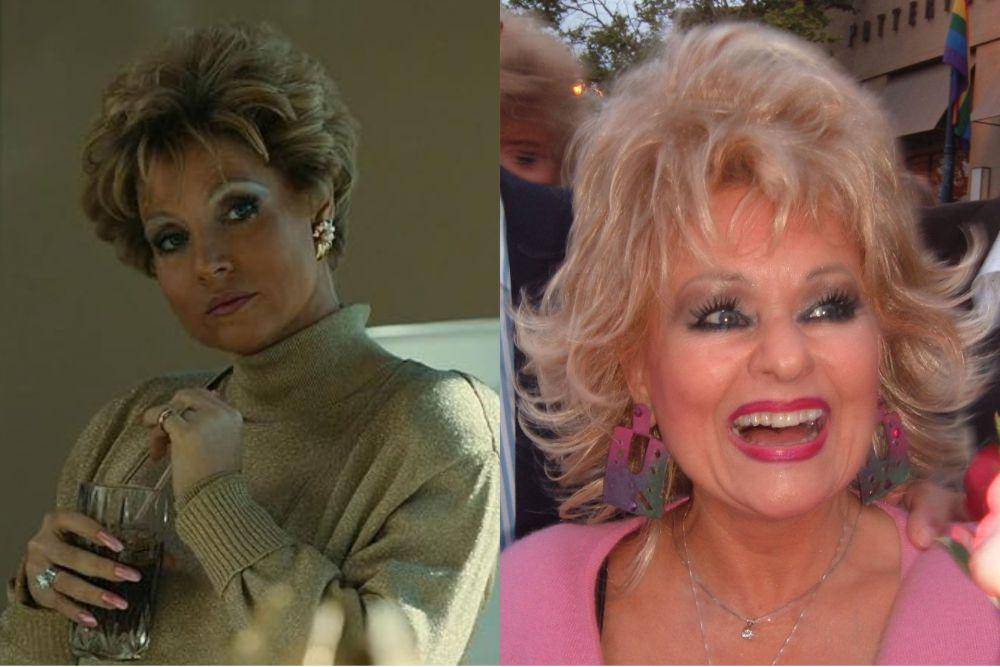 Jessica Chastain dalam film The Eyes of Tammy Faye dan Tammy Faye Bakker (dok. TSG Entertainment/The Eyes of Tammy Faye | commons.wikimedia.org/Darwin Bell)