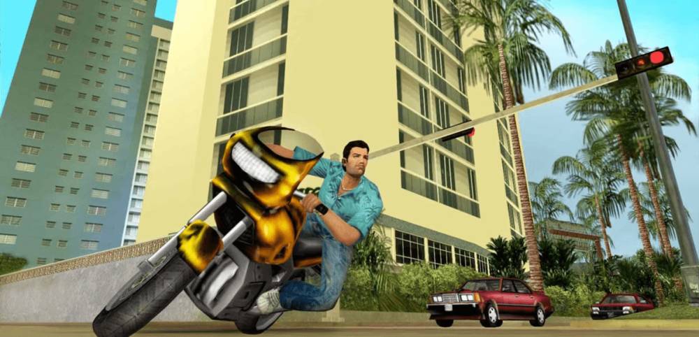 penampilan Tommy Vercetti dalam game GTA lawas (dok. Rockstar Games/GTA: Vice City)