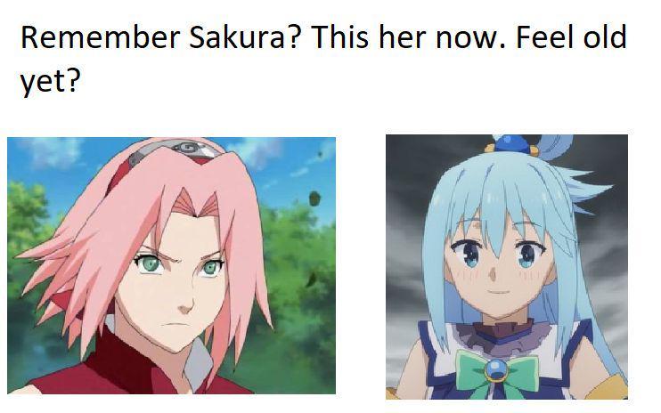 7 Meme Sakura Kena Roasting Anime Lain, Disandingin sama Aqua KonoSuba