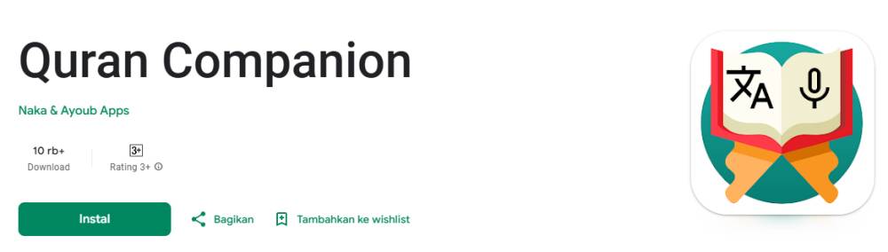 Aplikasi Quran Companian (Play.google.com/Quran Companian