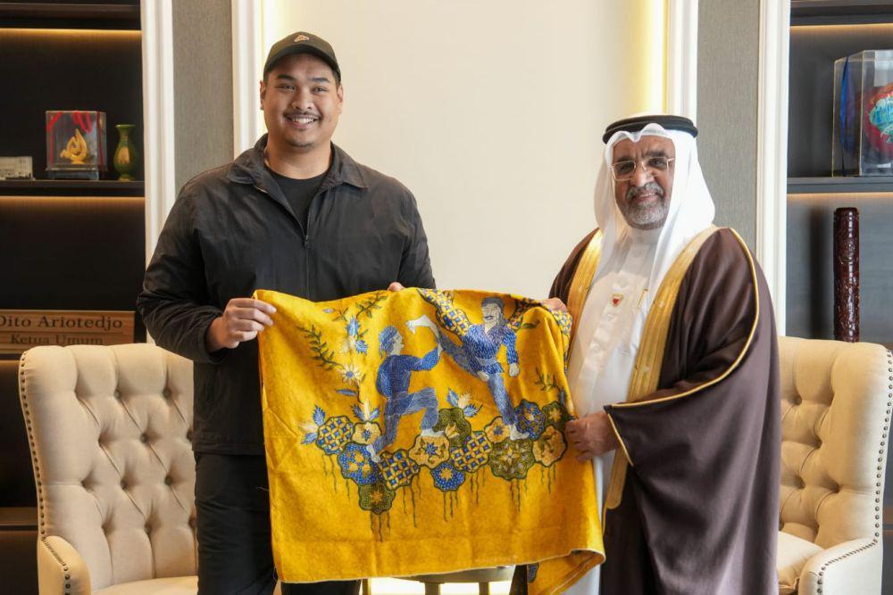 Menpora Dito terima kunjungan Dubes Bahrain untuk Indonesia, Ahmed Abdulla. (Dok. Kemenpora).