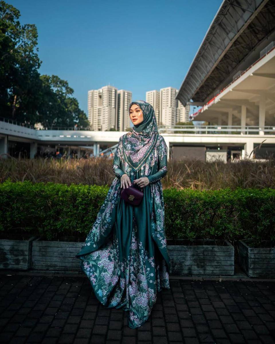 inspirasi outfit Lebaran ala Indah Nada Puspita (instagram.com/indahnadapuspita)