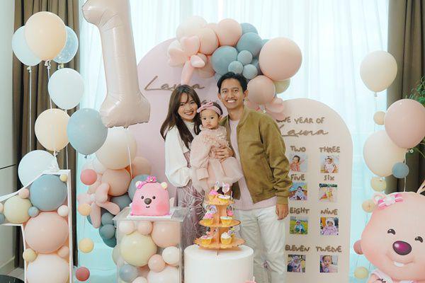 Potret Kejutan Ulang Tahun ke-1 Baby Launa, Anak Pertama Belva Devara