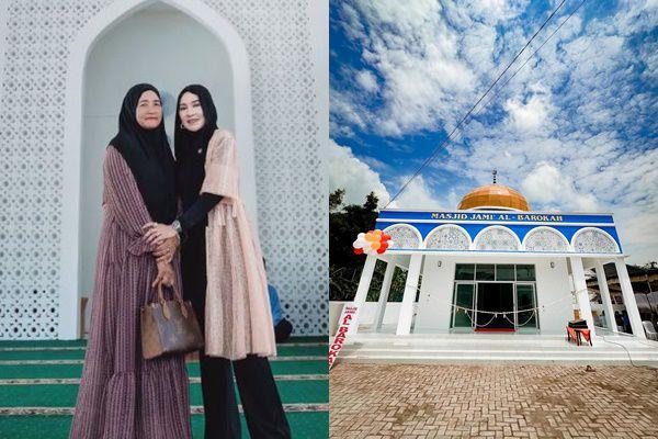 8 Potret Peresmian Masjid yang Dibangun Shandy Purnamasari