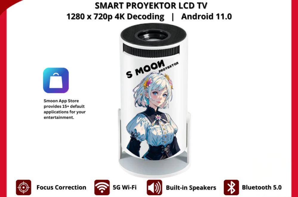 SMOON 300 Smart Proyektor (shopee.co.id/SMOON Official Store)