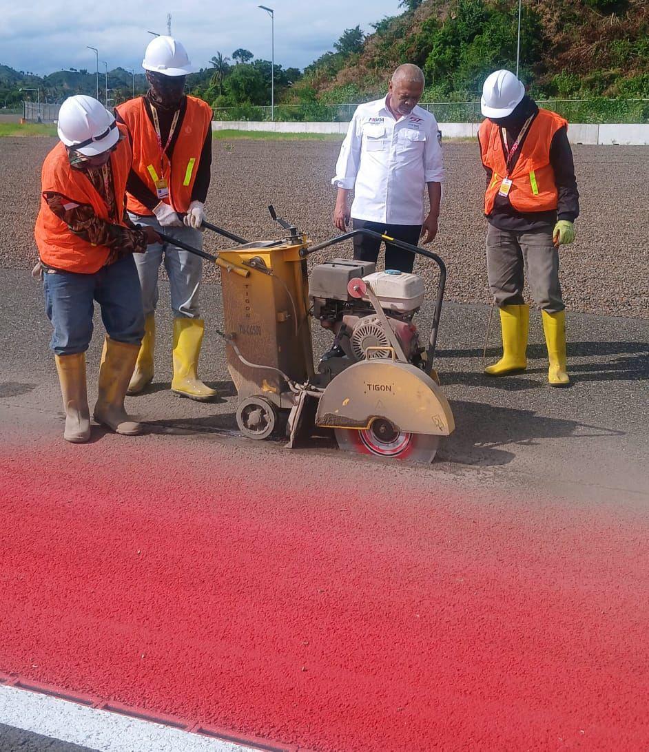 Aspal Sirkuit Mandalika Dipotong untuk Peroleh Homologasi FIA