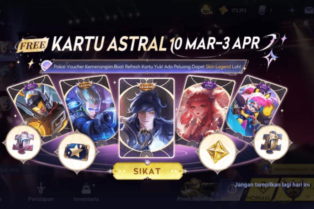 Event Kartu Astral di Honor of Kings, Bisa Dapat Skin Legend