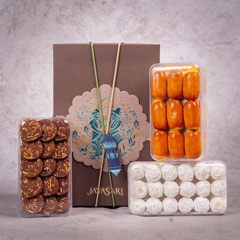 Ilustrasi isi hampers Lebaran (Shoope/Javasari)