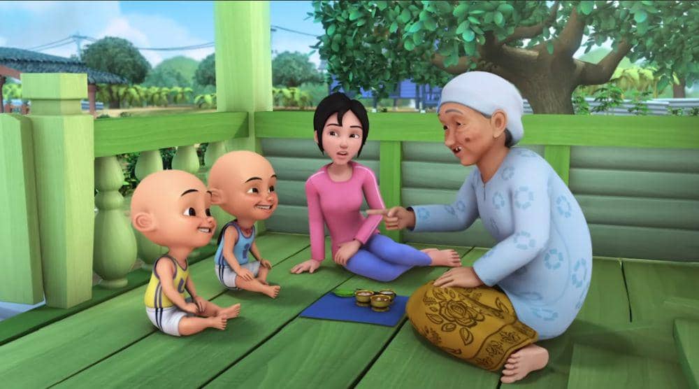 Kak Ros, Opah, Upin, dan Ipin (youtube.com/Les' Copaque Production)