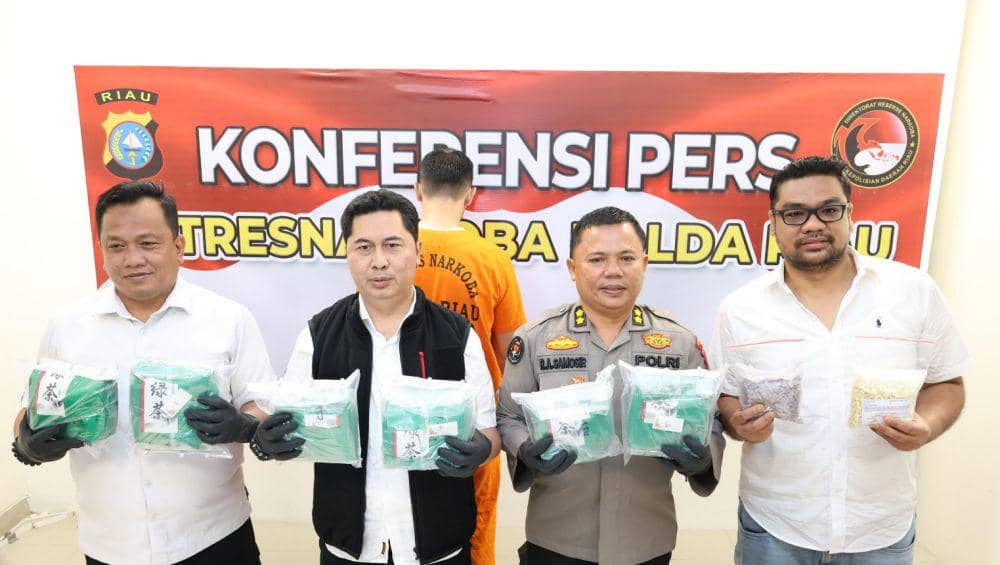 Bawa Narkoba Senilai Rp15 Miliar, Seorang Napi di Riau Ditangkap Lagi