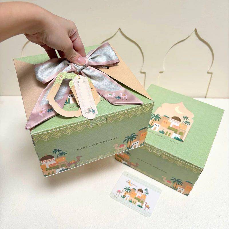 Ilustrasi box hampers Lebaran (Shoope/RaFeL Shop)