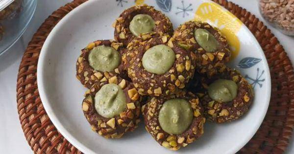 ilustrasi pistachio thumbprint cookies (youtube.com/Salwa Atikah)
